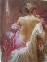 Pino Daeni - Impression oil painting.